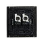 FORTE&PIANO Розетка компьютерная двойная RJ45 кат.5E FP533 сталь IEK