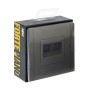 FORTE&PIANO Розетка компьютерная двойная RJ45 кат.5E FP533 сталь IEK
