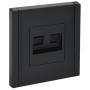 FORTE&PIANO Розетка компьютерная двойная RJ45 кат.6 FP134 черный IEK
