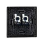 FORTE&PIANO Розетка компьютерная двойная RJ45 кат.6 FP134 черный IEK