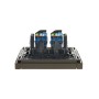 FORTE&PIANO Розетка компьютерная двойная RJ45 кат.6 FP334 серый IEK