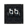 FORTE&PIANO Розетка компьютерная двойная RJ45 кат.6 FP534 сталь IEK