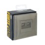 FORTE&PIANO Розетка компьютерная двойная RJ45 кат.6 FP534 сталь IEK