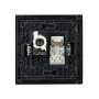 FORTE&PIANO Розетка двойная RJ11+RJ45 кат.5E FP135 черный IEK