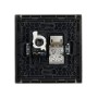 FORTE&PIANO Розетка двойная RJ11+RJ45 кат.5E FP535 сталь IEK