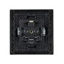 FORTE&PIANO Розетка 1-местная с заземлением с защитными шторками винтовое крепление 16А FP115 черный IEK