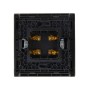 FORTE&PIANO Аудиорозетка 4-местная FP539 сталь IEK