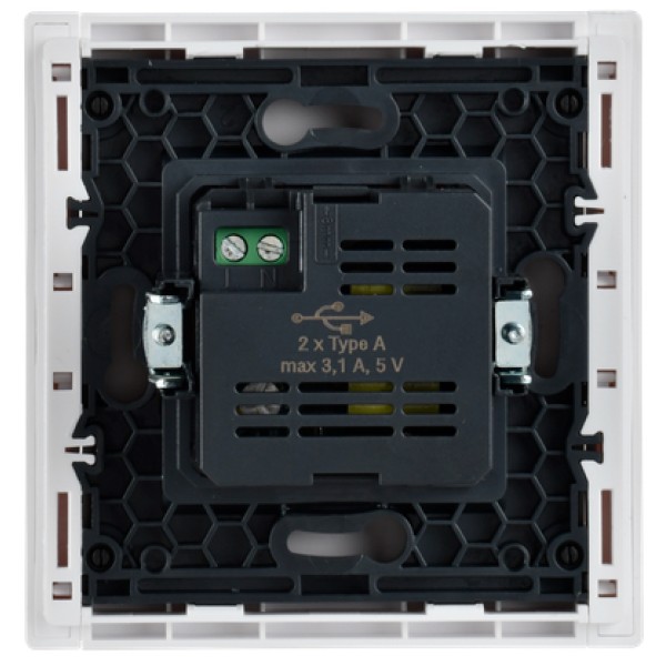 FORTE&PIANO Розетка USB A+A 3,1А FP249 белый IEK