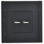 FORTE&PIANO Розетка USB A+A 3,1А FP149 черный IEK