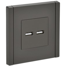 FORTE&PIANO Розетка USB A+A 3,1А FP349 серый IEK