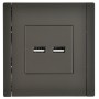 FORTE&PIANO Розетка USB A+A 3,1А FP349 серый IEK