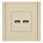 FORTE&PIANO Розетка USB A+A 3,1А FP449 ваниль IEK