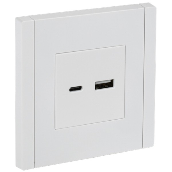 FORTE&PIANO Розетка USB A+C 18Вт FP251 белый IEK