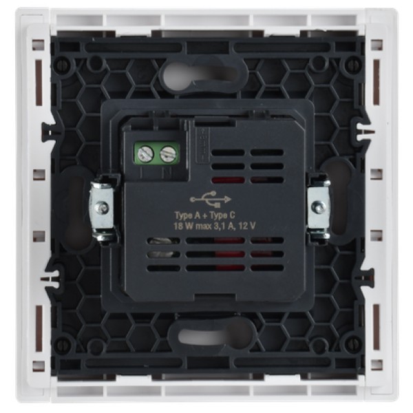 FORTE&PIANO Розетка USB A+C 18Вт FP251 белый IEK