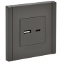 FORTE&PIANO Розетка USB A+C 18Вт FP351 серый IEK