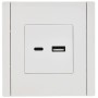 FORTE&PIANO Розетка USB A+C 3,1А FP250 белый IEK
