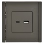 FORTE&PIANO Розетка USB A+C 3,1А FP350 серый IEK