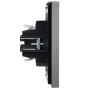 FORTE&PIANO Выключатель 1-клавишный самовозвратный 10А FP510 сталь IEK