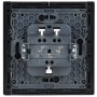 FORTE&PIANO Выключатель жалюзи 10А FP111 черный IEK