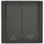 FORTE&PIANO Выключатель жалюзи 10А FP311 серый IEK