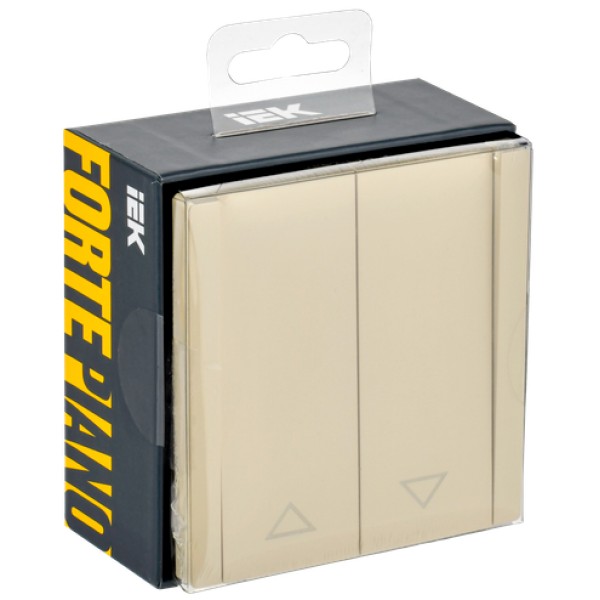 FORTE&PIANO Выключатель жалюзи 10А FP411 ваниль IEK