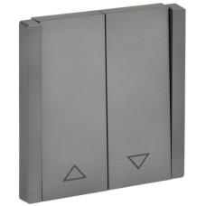 FORTE&PIANO Выключатель жалюзи 10А FP511 сталь IEK