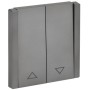 FORTE&PIANO Выключатель жалюзи 10А FP511 сталь IEK