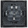 FORTE&PIANO Выключатель жалюзи 10А FP511 сталь IEK