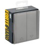 FORTE&PIANO Выключатель жалюзи 10А FP511 сталь IEK