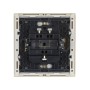FORTE&PIANO Выключатель 2-клавишный 10А FP405 ваниль IEK