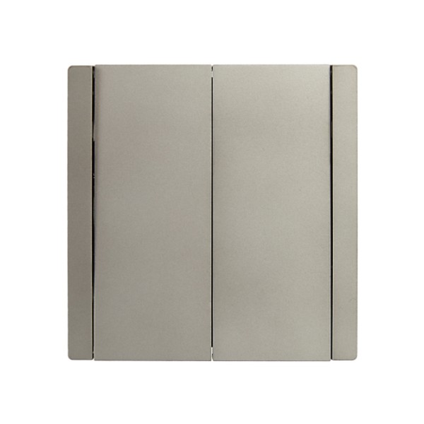 FORTE&PIANO Выключатель 2-клавишный 10А FP505 сталь IEK