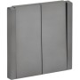 FORTE&PIANO Выключатель 2-клавишный 10А FP505 сталь IEK