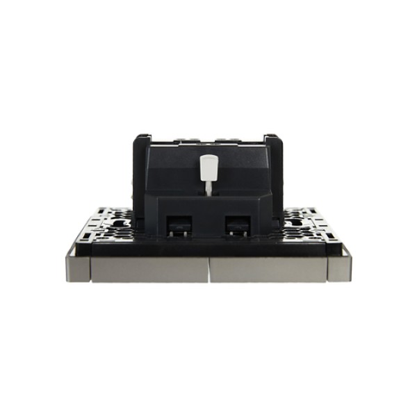 FORTE&PIANO Выключатель 2-клавишный 10А FP505 сталь IEK