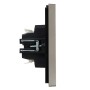 FORTE&PIANO Выключатель 2-клавишный проходной 10А FP507 сталь IEK