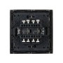 FORTE&PIANO Выключатель 2-клавишный проходной с индикацией 10А FP508 сталь IEK