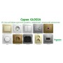GLOSSA ТЕРМОСТАТ электрон.теплого пола с датчиком,от+5до+50°C,16A,в сборе, БЕЛЫЙ
