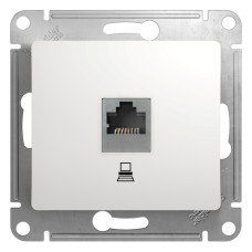 Розетка компьютерная белый Schneider Electric Glossa