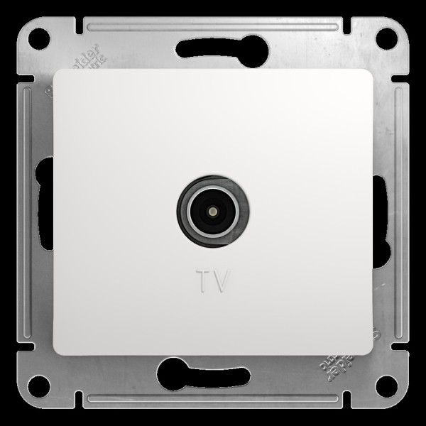 GLOSSA TV коннектор, механизм, БЕЛЫЙ