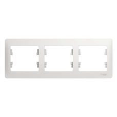 Рамка трехместная белый Schneider Electric Glossa