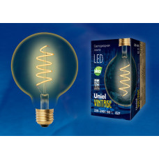 Ретро лампа Эдисона UNIEL светодиодная LED-G95-4W/GOLDEN/E27/CW GLV21GO