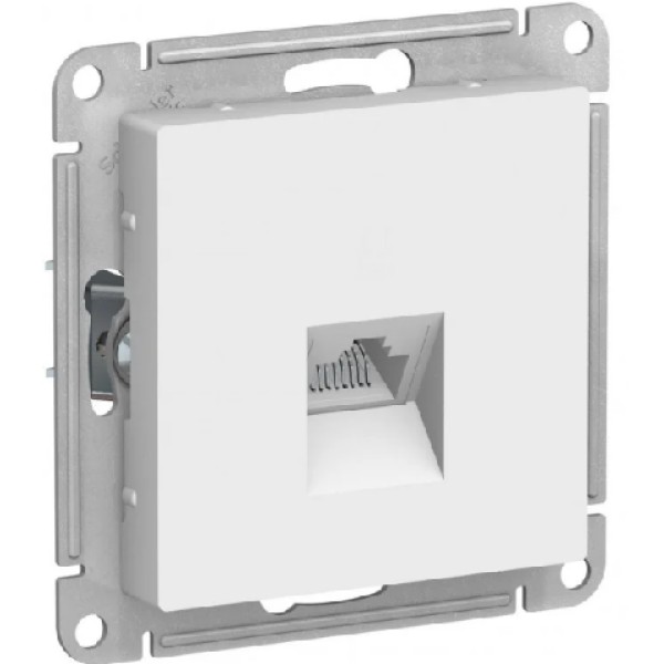 ATLASDESIGN РОЗЕТКА компьютерная RJ45, механизм, БЕЛЫЙ