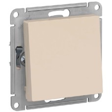 ATLASDESIGN 1-клавишный ПЕРЕКЛЮЧАТЕЛЬ, сх.6, 10АХ, механизм, БЕЖЕВЫЙ