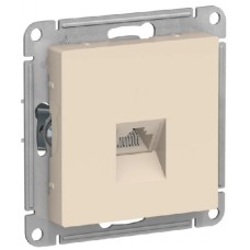 ATLASDESIGN РОЗЕТКА компьютерная RJ45, механизм, БЕЖЕВЫЙ