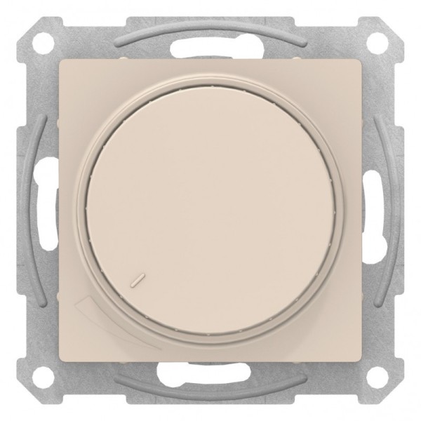 ATLASDESIGN СВЕТОРЕГУЛЯТОР (диммер) поворотно-нажимной, 315Вт (7-157 Вт. LED), БЕЖЕВЫЙ