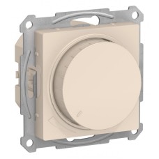ATLASDESIGN СВЕТОРЕГУЛЯТОР (диммер) поворотно-нажимной, 630Вт (10-315 Вт. LED) БЕЖЕВЫЙ