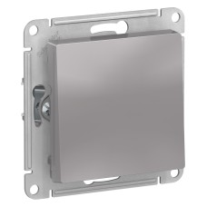ATLASDESIGN 1-клавишный ПЕРЕКЛЮЧАТЕЛЬ, сх.6, 10АХ, механизм, АЛЮМИНИЙ