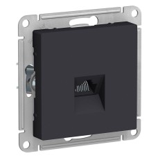 ATLASDESIGN РОЗЕТКА компьютерная RJ45, механизм, КАРБОН