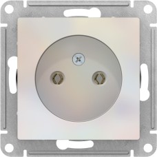 ATLASDESIGN РОЗЕТКА без заземления, 16А, механизм, ЖЕМЧУГ