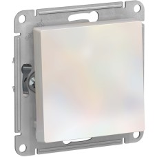 ATLASDESIGN 1-клавишный ПЕРЕКЛЮЧАТЕЛЬ, сх.6, 10АХ, механизм, ЖЕМЧУГ