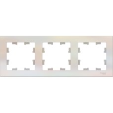 ATLASDESIGN 3-постовая РАМКА, универсальная, ЖЕМЧУГ